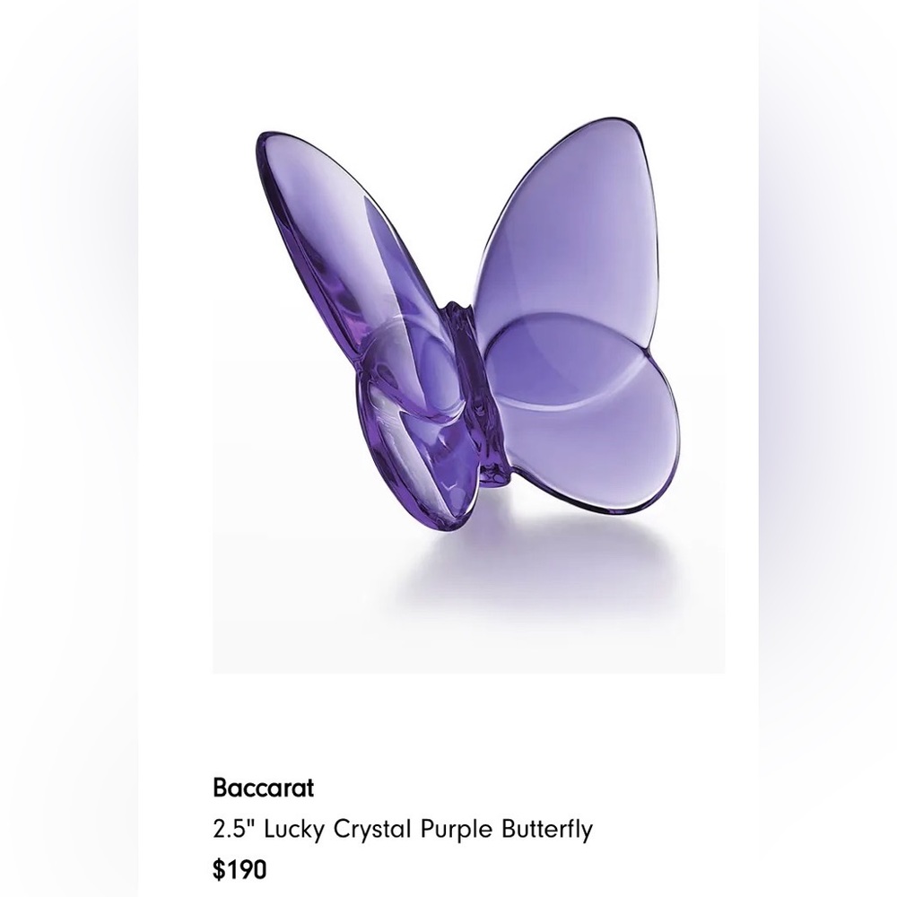 Baccarat Papillon Lucky Butterfly